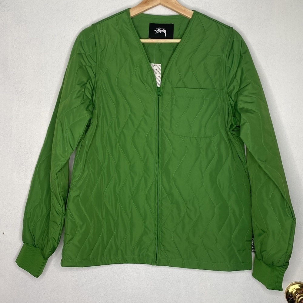 🆕 NWT STUSSY ZIPOFF QUILTED LINER JACKET-VEST SIZE SMALL